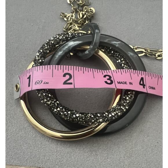 Vintage Rush By Denis And Charles Lucite Necklace. 42" - Picture 14 of 14